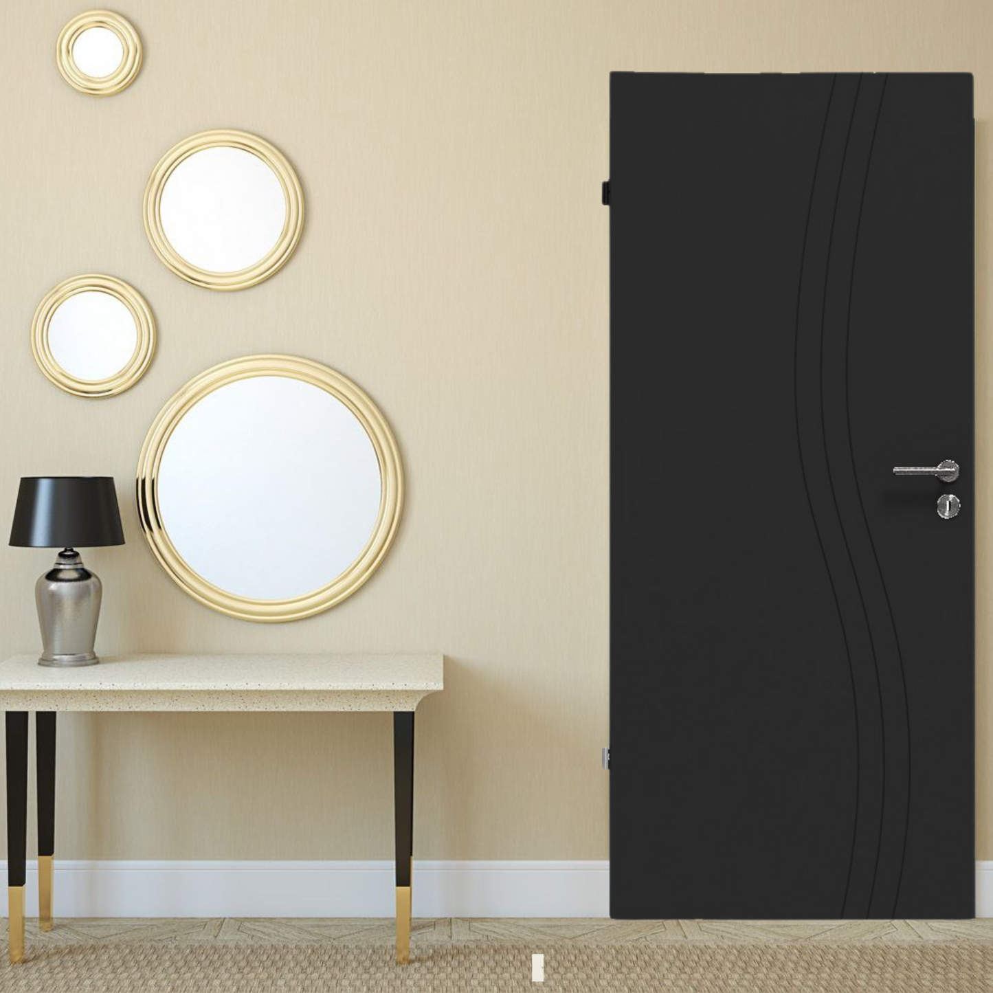 Coil Designed Interior Door